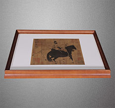 刚察书画装裱配框服务案例